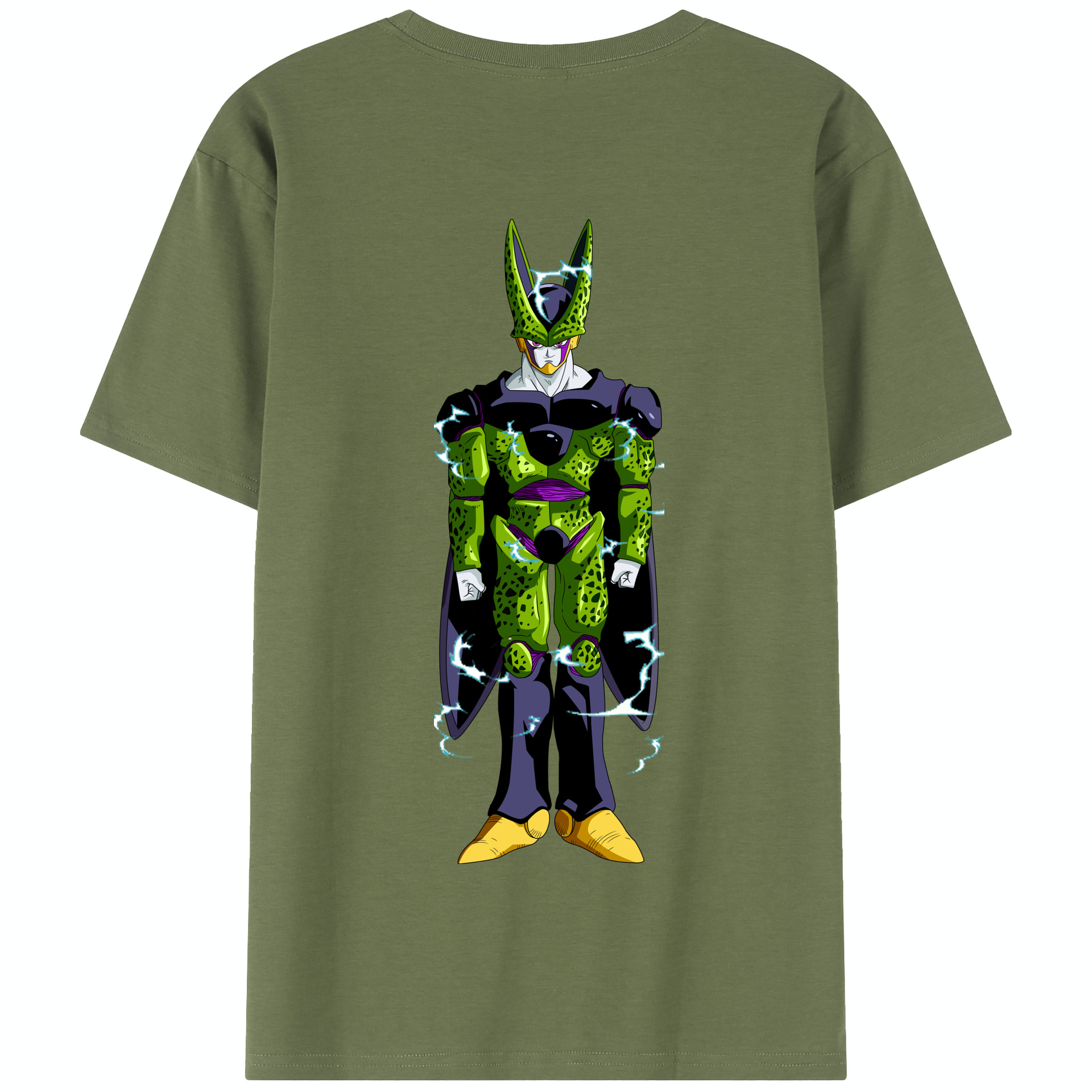 （画像用） ドラゴンボール セル DRAGON BALL Cell 綿100％半袖Tシャツ（背面プリント）